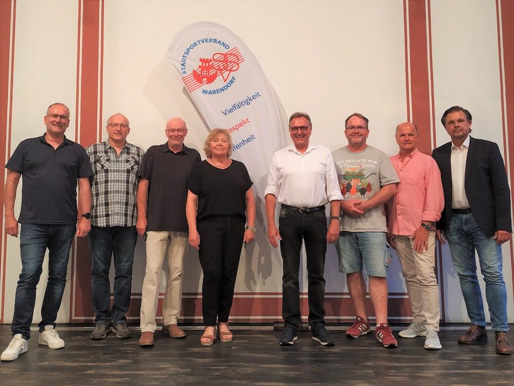 Besondere Mitgliederversammlung des Stadtsportverbandes Warendorf mit beeindruckendem Auftritt von Kugelstoß-Weltmeisterin Christina Schwanitz