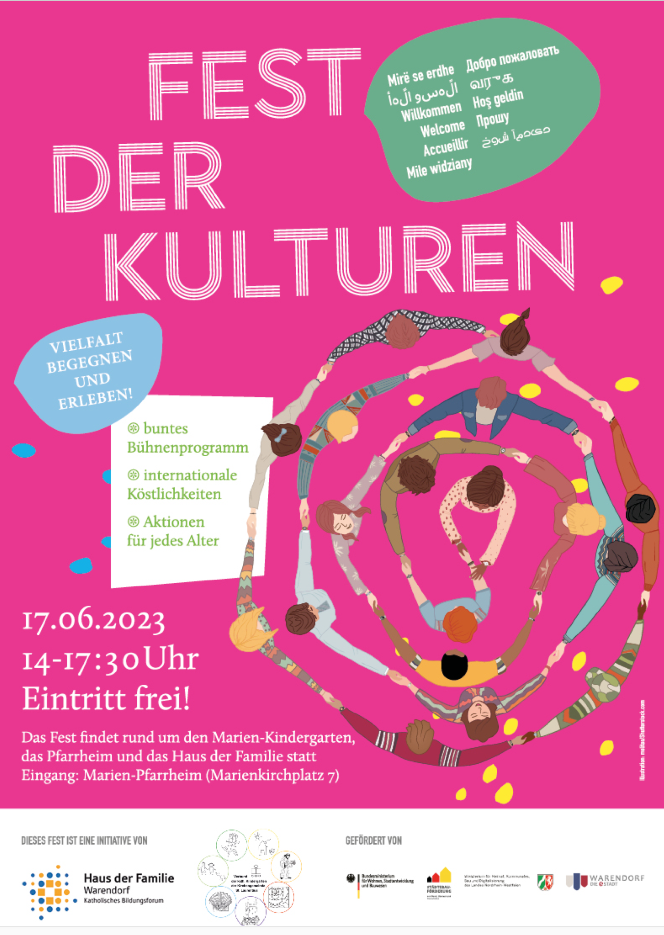 Fest der Kulturen am 17.6. mitten in der Warendorfer Altstadt