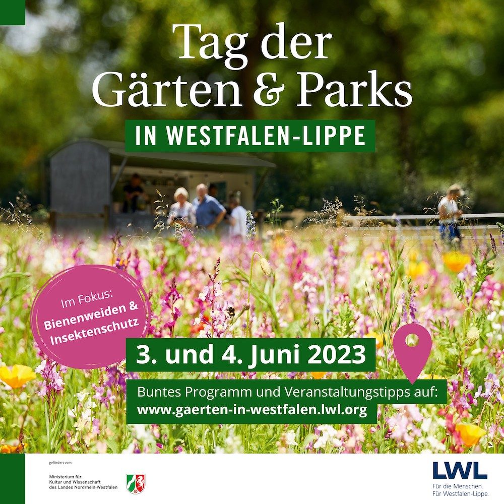 03. + 04. Juni: Tag der Gärten und Parks in Westfalen Lippe  –  Rundgang: Der WarendorFAIR Insektenpfad